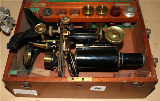 Cased microscope